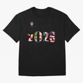 World Cup Classic T-Shirt Back Your Heroes with FIFA World Cup 2026 Group Stage Highlighting Messi, CR7 and Mbappe, England Energy, Supporter Pride, Iconic Celebrations, Legendary Names and Global Match Day Energy; Ideal for Fans Who Follow Messi,