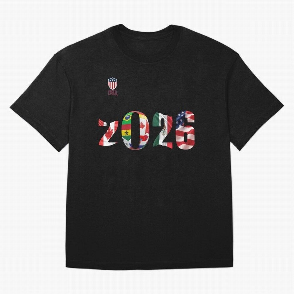 World Cup Classic T-Shirt Back Your Heroes with FIFA World Cup 2026 Group Stage Highlighting Messi, CR7 and Mbappe, England Energy, Supporter Pride, Iconic Celebrations, Legendary Names and Global Match Day Energy; Ideal for Fans Who Follow Messi,