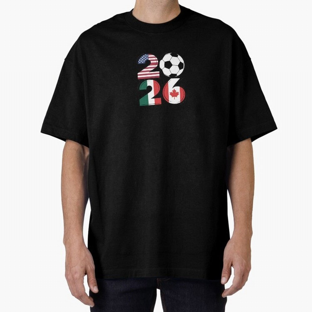 2026 soccer logo Classic T-Shirt Honor the Football Icons of Match Day Hype around FIFA World Cup 2026 Group Stage, Mbappe, Argentina and Brazil, Game Day Rituals, Football Legends, Country Pride and the Road to the Final; Ideal for Football Dads,