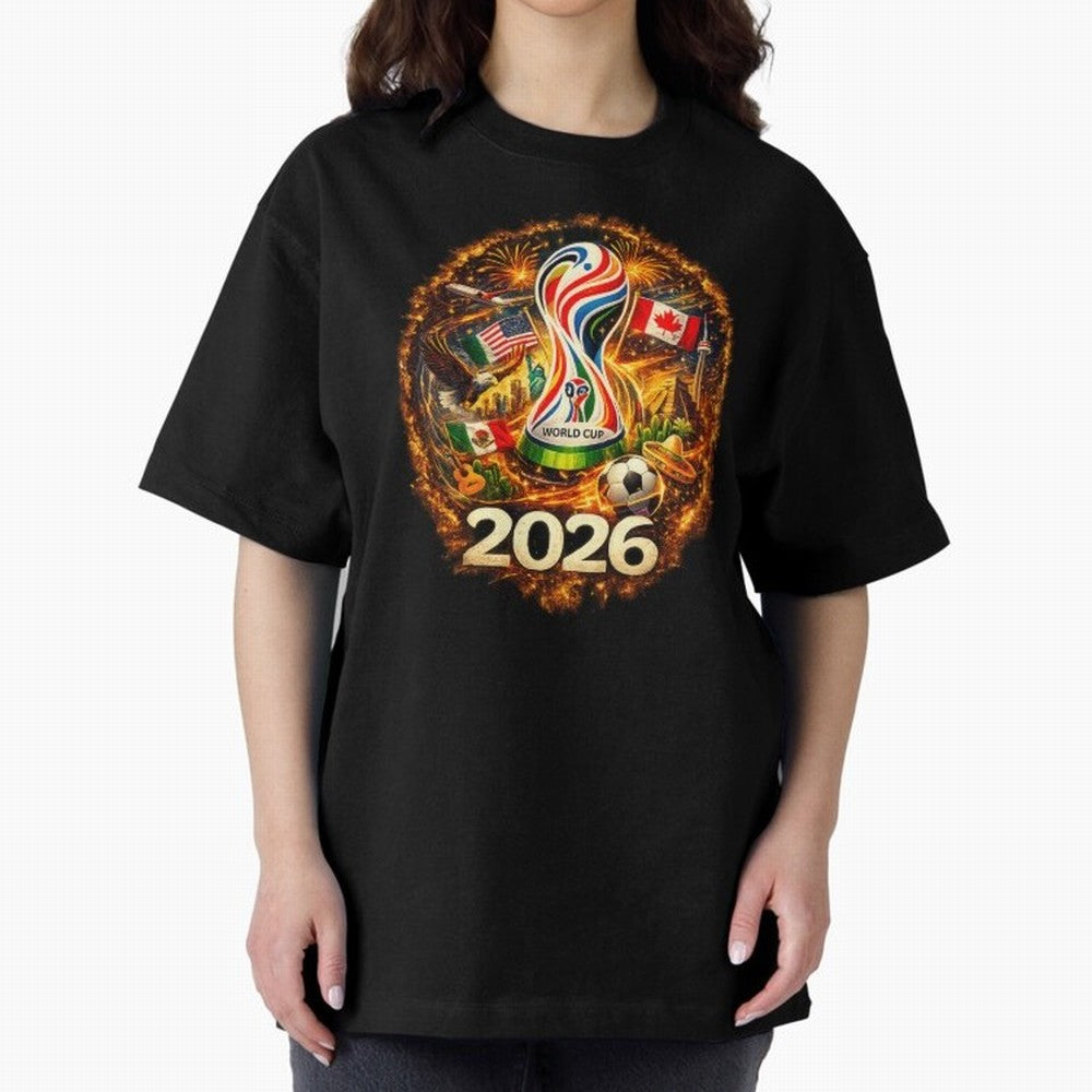 World Football Spirit 2026 USA Canada Mexico Soccer Fan Classic T-Shirt Make Memories around FIFA World Cup 2026 Connected to CR7, Brazil, Portugal and Argentina Energy, Sports Nostalgia, International Competition, Famous Players and Unforgettable
