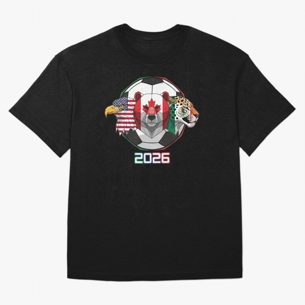North American Soccer Animals 2026 Classic T-Shirt Step into FIFA World Cup 2026 Spirit, Centered on Argentina, France and Brazil, Messi and Cristiano Ronaldo, Goal Celebration Energy, Supporter Heritage, Football Icons and Worldwide Tournament