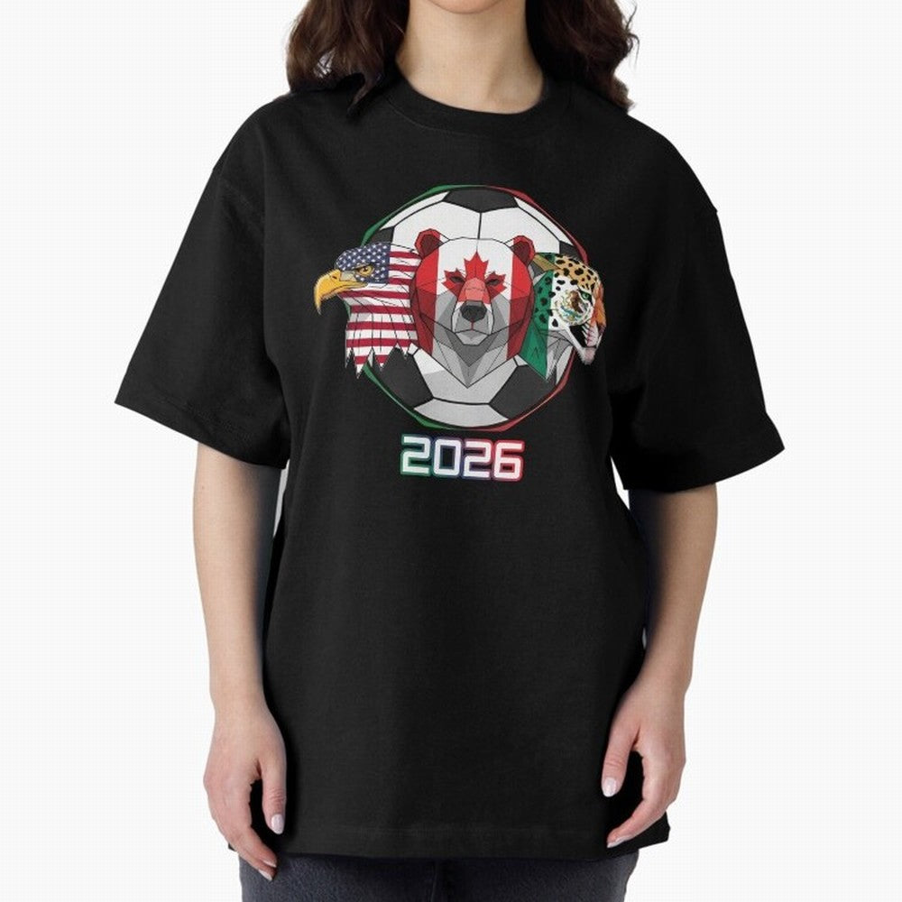 North American Soccer Animals 2026 Classic T-Shirt Step into FIFA World Cup 2026 Spirit, Centered on Argentina, France and Brazil, Messi and Cristiano Ronaldo, Goal Celebration Energy, Supporter Heritage, Football Icons and Worldwide Tournament