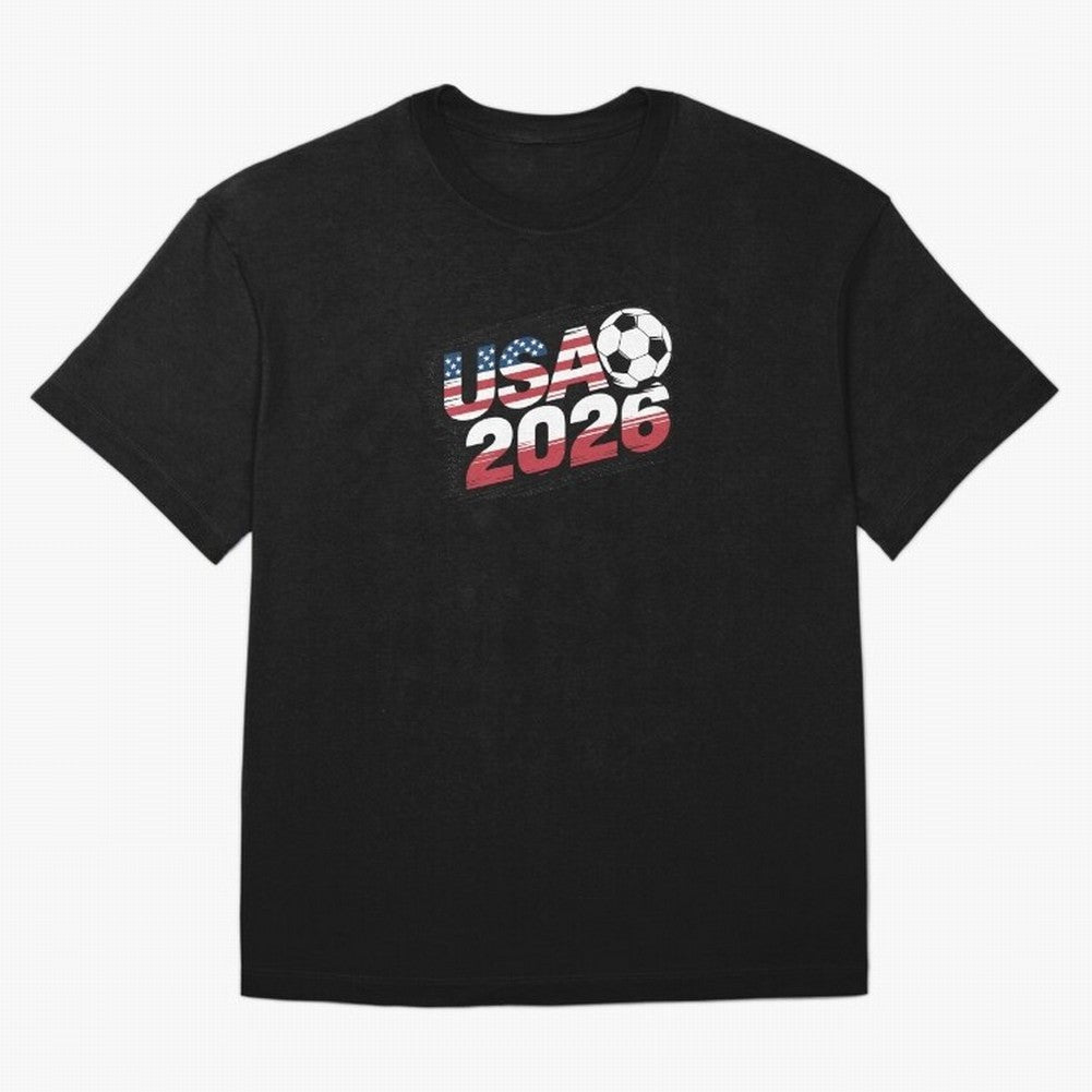 USA 2026 Soccer Classic T-Shirt Back the Journey through FIFA World Cup 2026 Group Stage Spirit, Filled with Portugal, Spain and Germany, Haaland and Mbappe, Match Day Excitement, Supporter Culture, Golden Goals and Global Football Passion; Ideal