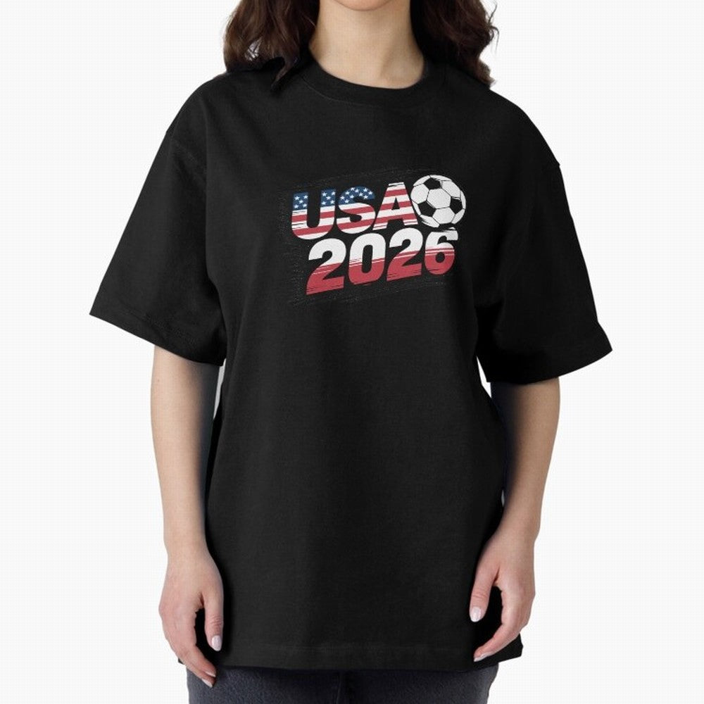 USA 2026 Soccer Classic T-Shirt Back the Journey through FIFA World Cup 2026 Group Stage Spirit, Filled with Portugal, Spain and Germany, Haaland and Mbappe, Match Day Excitement, Supporter Culture, Golden Goals and Global Football Passion; Ideal