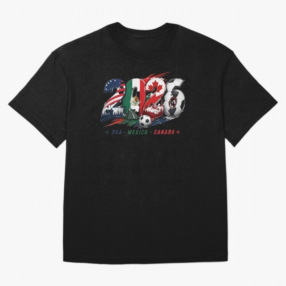 United by Football 2026 North America Soccer Design Classic T-Shirt Follow FIFA World Cup 2026 USA Canada Mexico for Fans of Messi and Cristiano Ronaldo and England, France and Netherlands, Bringing Supporter Pride, Iconic Celebrations, Legendary