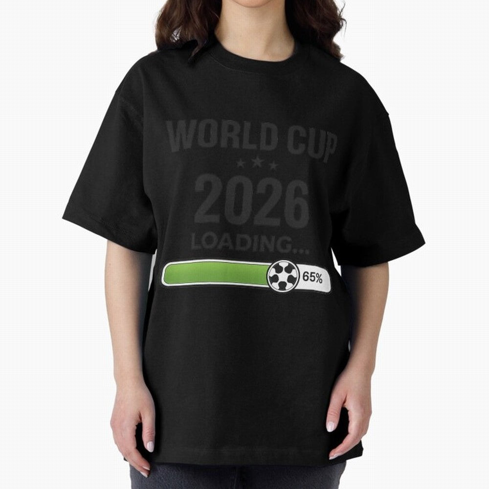 Copy of World Cup 2026 Loading Funny Football Shirt Soccer Fan Gift Classic T-Shirt Back Your Heroes with FIFA World Cup 2026 USA Canada Mexico for Fans of Mbappe and England, Bringing Game Day Rituals, Football Legends, Country Pride and the Road