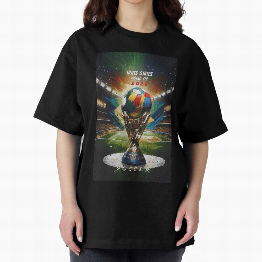 Unite States World Cup Classic T-Shirt Join FIFA World Cup 2026 USA Canada Mexico Spirit, with Portugal, Spain and Germany, Neymar, Vintage Soccer Flavor, Modern Football Stars, National Flags and Final Night Emotion; Created for Match Day Parties,