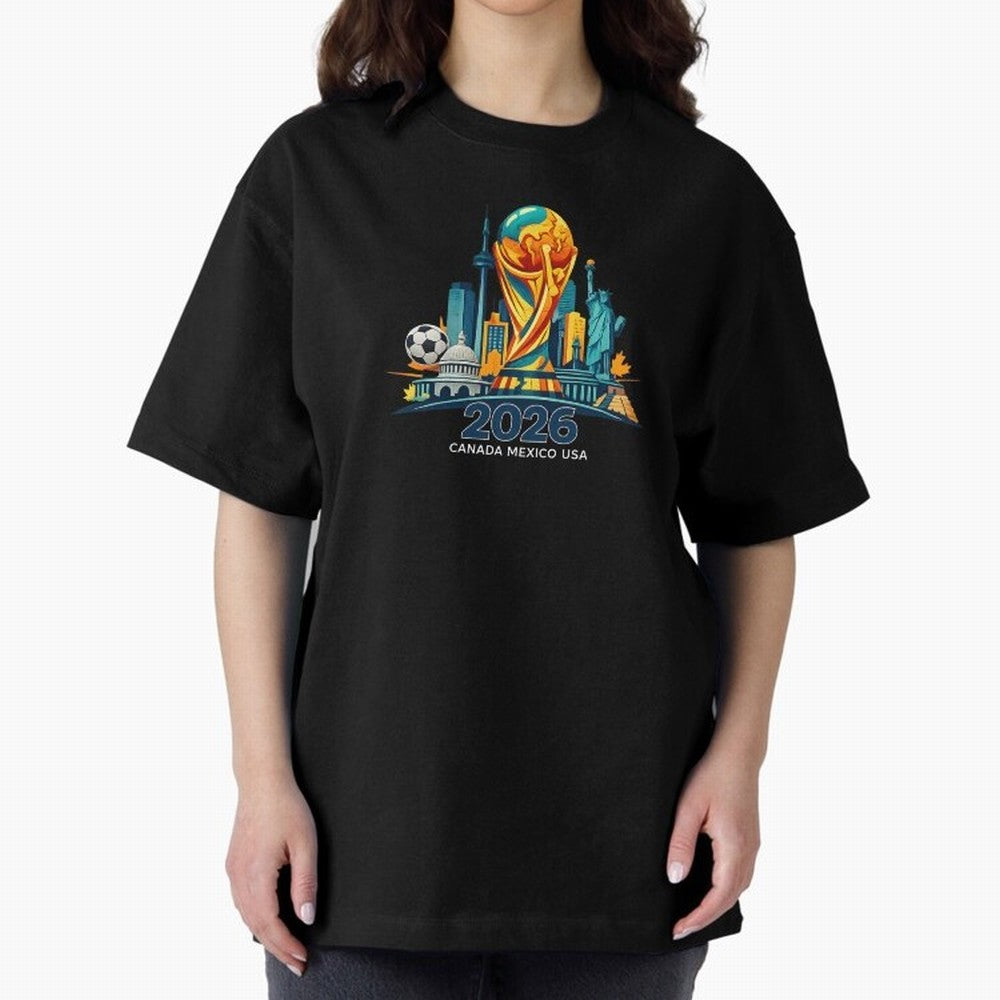 World Football Spirit 2026 - Global Football Championship - USA Canada Mexico Soccer Fan Classic T-Shirt Show Passion for the Stars of FIFA World Cup 2026 for Fans of Neymar and Brazil, Bringing Championship Spirit, Famous Goals, Roaring Crowds and