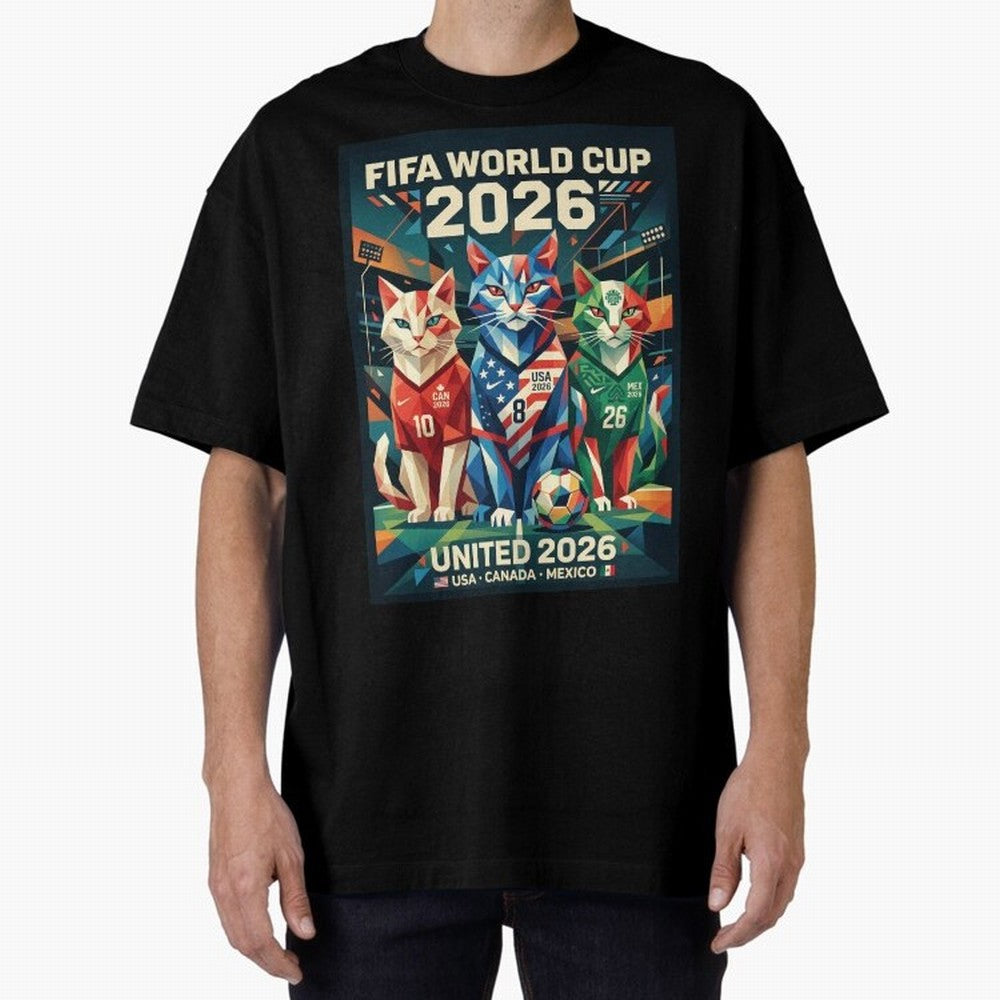 The Cats Football World Cup Classic T-Shirt Remember Iconic Moments from FIFA World Cup 2026 Group Stage for Fans of Haaland and Mbappe and Spain, Bringing Supporter Pride, Iconic Celebrations, Legendary Names and Global Match Day Energy; Ideal for