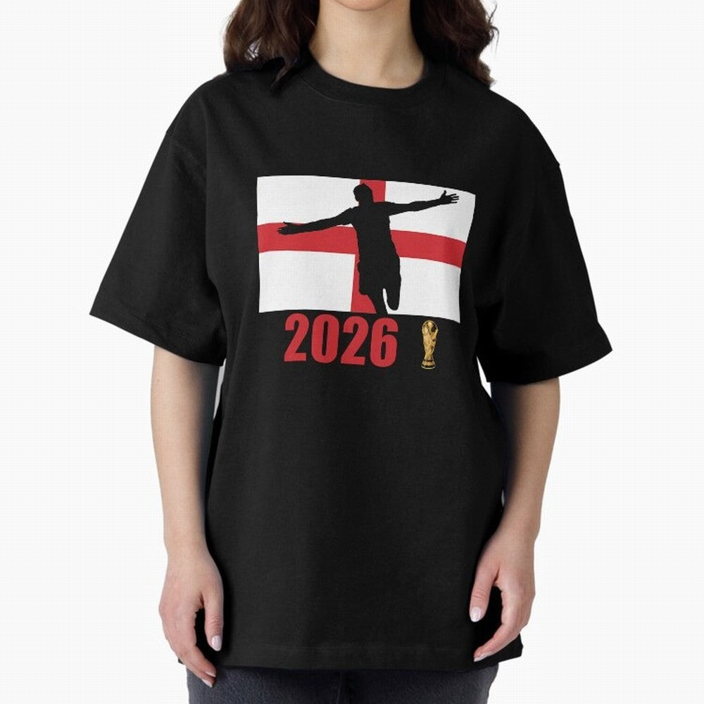 England World Cup 2026 T-Shirt_84815873 Classic T-Shirt Fuel Global Football Passion for FIFA World Cup 2026 Group Stage, Centered on Neymar, Haaland and Cristiano Ronaldo, Brazil, Championship Spirit, Famous Goals, Roaring Crowds and International
