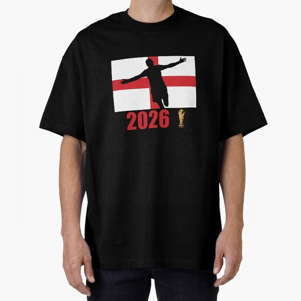 England World Cup 2026 T-Shirt_84815873 Classic T-Shirt Fuel Global Football Passion for FIFA World Cup 2026 Group Stage, Centered on Neymar, Haaland and Cristiano Ronaldo, Brazil, Championship Spirit, Famous Goals, Roaring Crowds and International