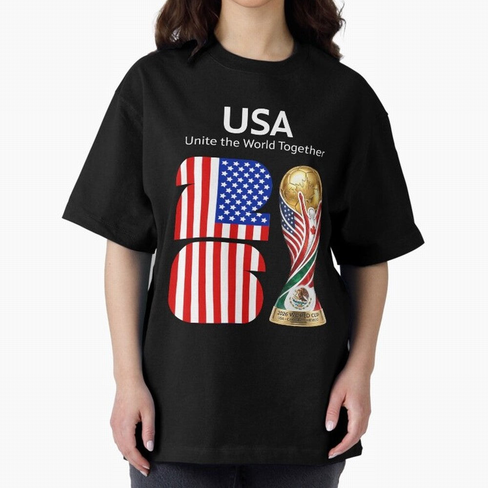 World Cup 2026, IMG 021, USA 002 Classic T-Shirt Stand with FIFA World Cup 2026 USA Canada Mexico Capturing Mbappe, England and Germany Energy, Soccer Culture, Superstar Moments, National Team Dreams and Competitive Fire; Perfect for Supporters Who