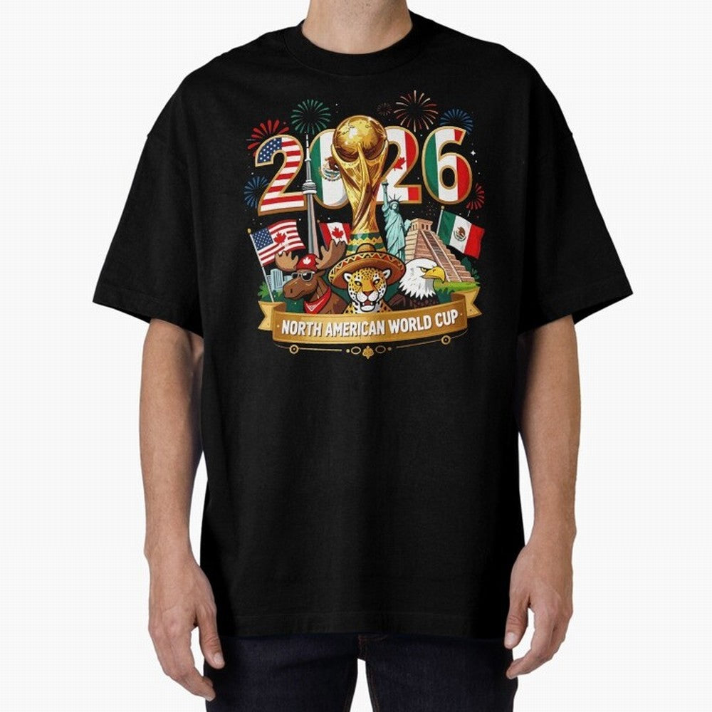 World Cup 2026 North America USA Canada Mexico Soccer Fan Classic T-Shirt Turn Up for Match Day Hype around FIFA World Cup 2026, Haaland and Mbappe, Spain, Tournament Hype, Historic Matchups, Family Viewing Parties and Global Sports Pride; Created