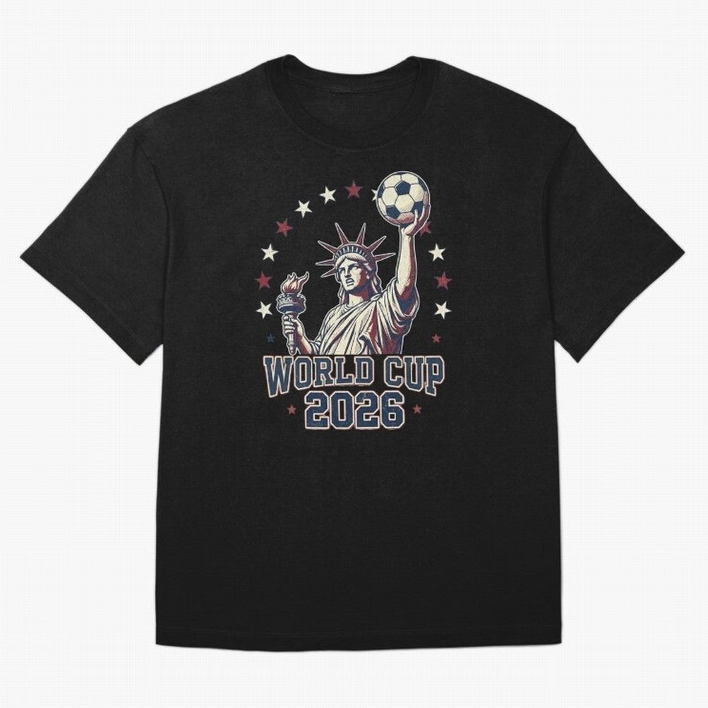 World Cup 2026 USA Soccer Statue Liberty Classic T-Shirt Show Up for the Glory of Global Football Passion for FIFA World Cup 2026 Group Stage, Built around Neymar, Germany, Game Day Rituals, Football Legends, Country Pride and the Road to the