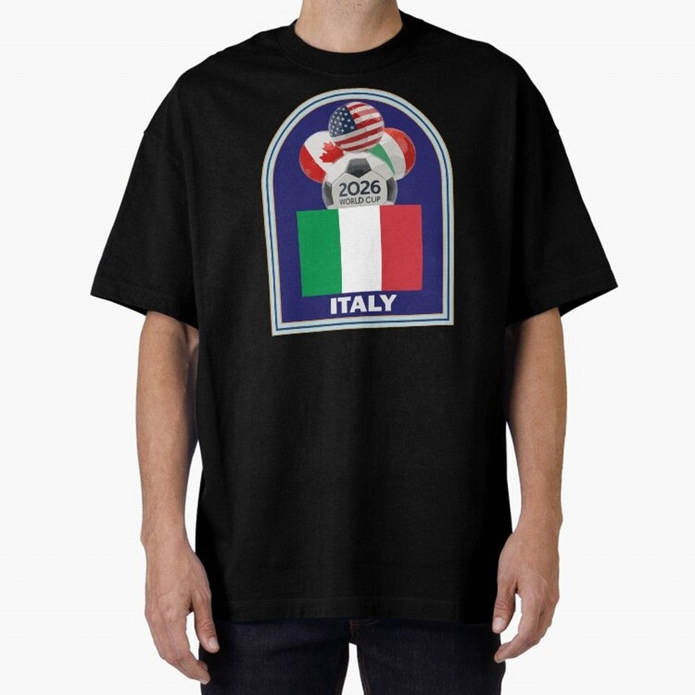Italy 2026 Soccer T-shirt Classic T-Shirt Show Passion for the Stars of FIFA World Cup 2026 Highlighting Messi, Germany Energy, Game Day Rituals, Football Legends, Country Pride and the Road to the Final; Perfect for Fans, Collectors, Family