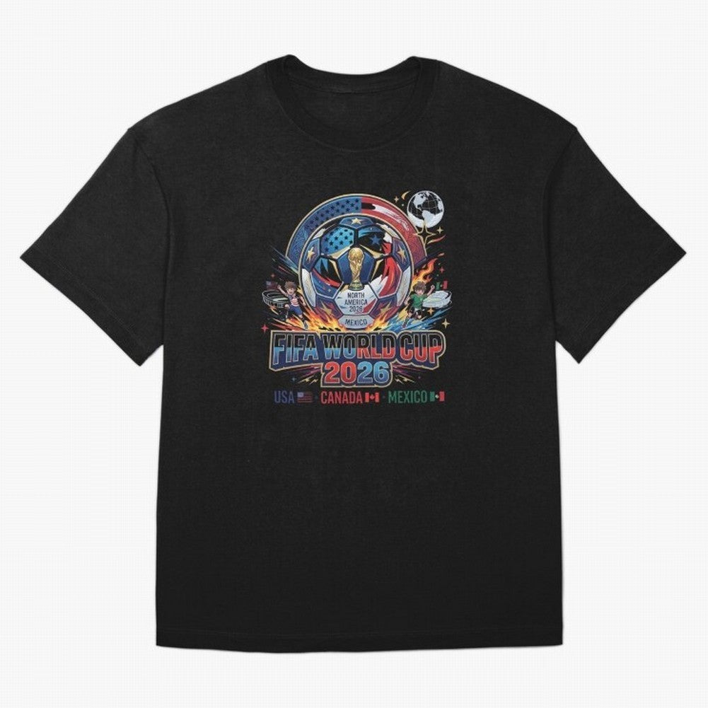 FIFA World Cup 2026 North America - USA Canada Mexico Soccer Classic T-Shirt Show Passion for the Stars of FIFA World Cup 2026 USA Canada Mexico Spirit, Filled with Argentina, Neymar, Retro Football Energy, Iconic Rivalries, Trophy Chase Drama and