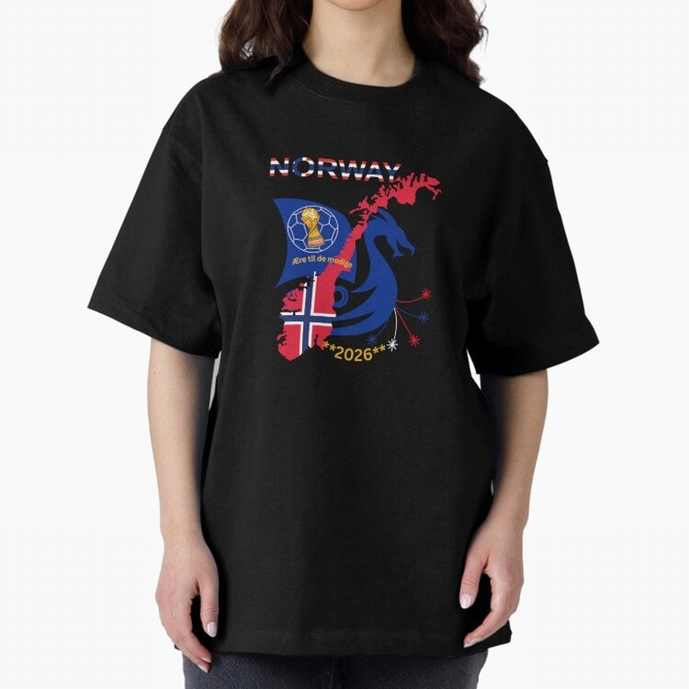 Norway 2026 Classic T-Shirt Honor Champions and Dreams in FIFA World Cup 2026 Group Stage for Fans of Messi, Neymar and Mbappe and England, Bringing Classic Soccer Heritage, Championship Pressure, Fan Loyalty and International Pride; Built for