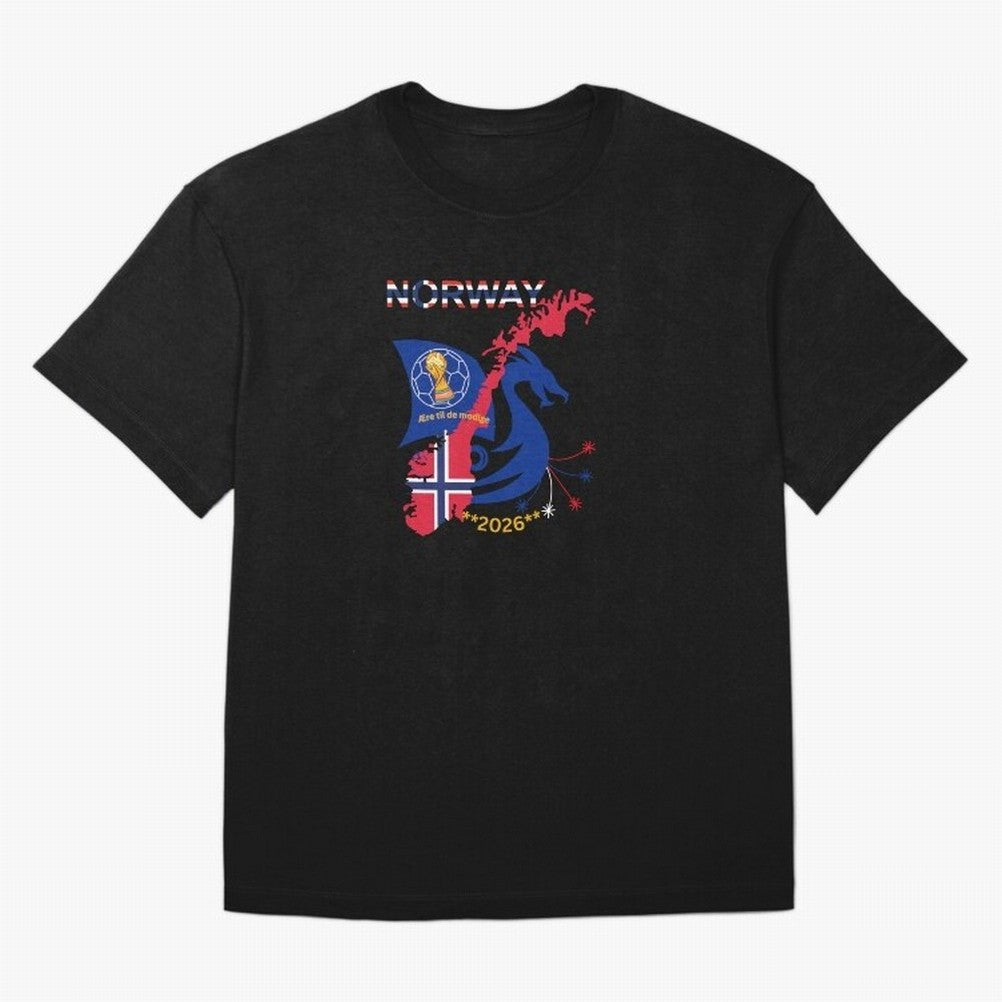 Norway 2026 Classic T-Shirt Honor Champions and Dreams in FIFA World Cup 2026 Group Stage for Fans of Messi, Neymar and Mbappe and England, Bringing Classic Soccer Heritage, Championship Pressure, Fan Loyalty and International Pride; Built for