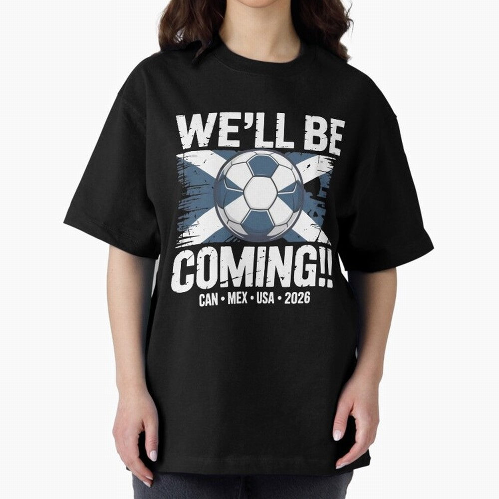 Scotland 2026 Football Qualification National Pride Classic T-Shirt Turn Up for Match Day Hype around FIFA World Cup 2026, Messi, Neymar and Mbappe, France and Portugal, Football Passion, Legendary Performances, Festival Vibes and Supporter