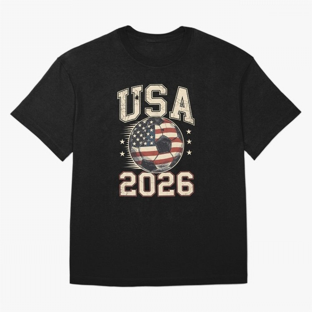USA 2026 World Cup Soccer Classic T-Shirt Honor the Football Icons of the FIFA World Cup 2026 Group Stage Journey through Neymar, Haaland and Cristiano Ronaldo Highlights, Argentina, France and Brazil Pride, Retro Football Energy, Iconic Rivalries,