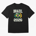 Brazil Soccer Football 2026 Classic T-Shirt Join FIFA World Cup 2026 Group Stage for Fans of CR7 and Portugal, Spain and Germany, Bringing Retro Football Energy, Iconic Rivalries, Trophy Chase Drama and Stadium Atmosphere; Perfect for People Who