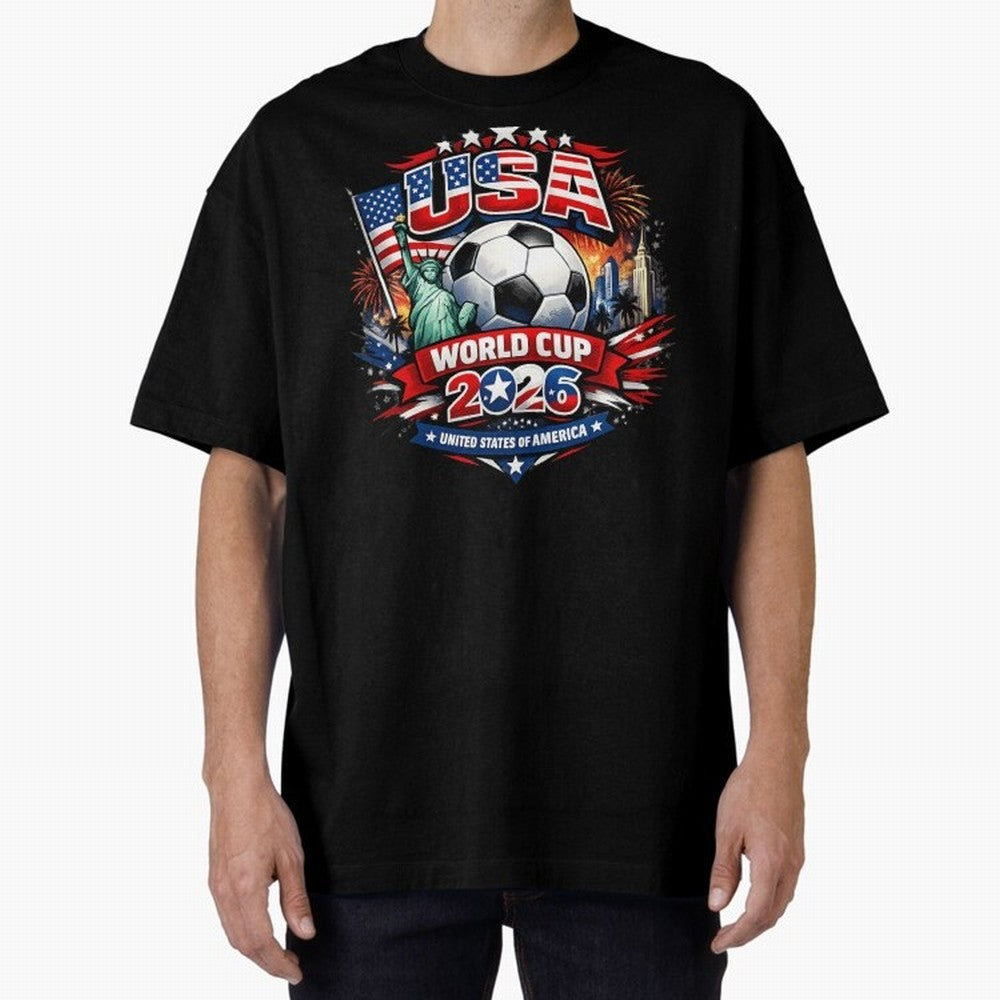 USA World Cup 2026 Soccer Graphic ¨C Patriotic Football Fan Art Classic T-Shirt Represent Fans Who Live for FIFA World Cup 2026 Group Stage Connected to Messi and Cristiano Ronaldo, Germany Energy, Retro Football Energy, Iconic Rivalries, Trophy