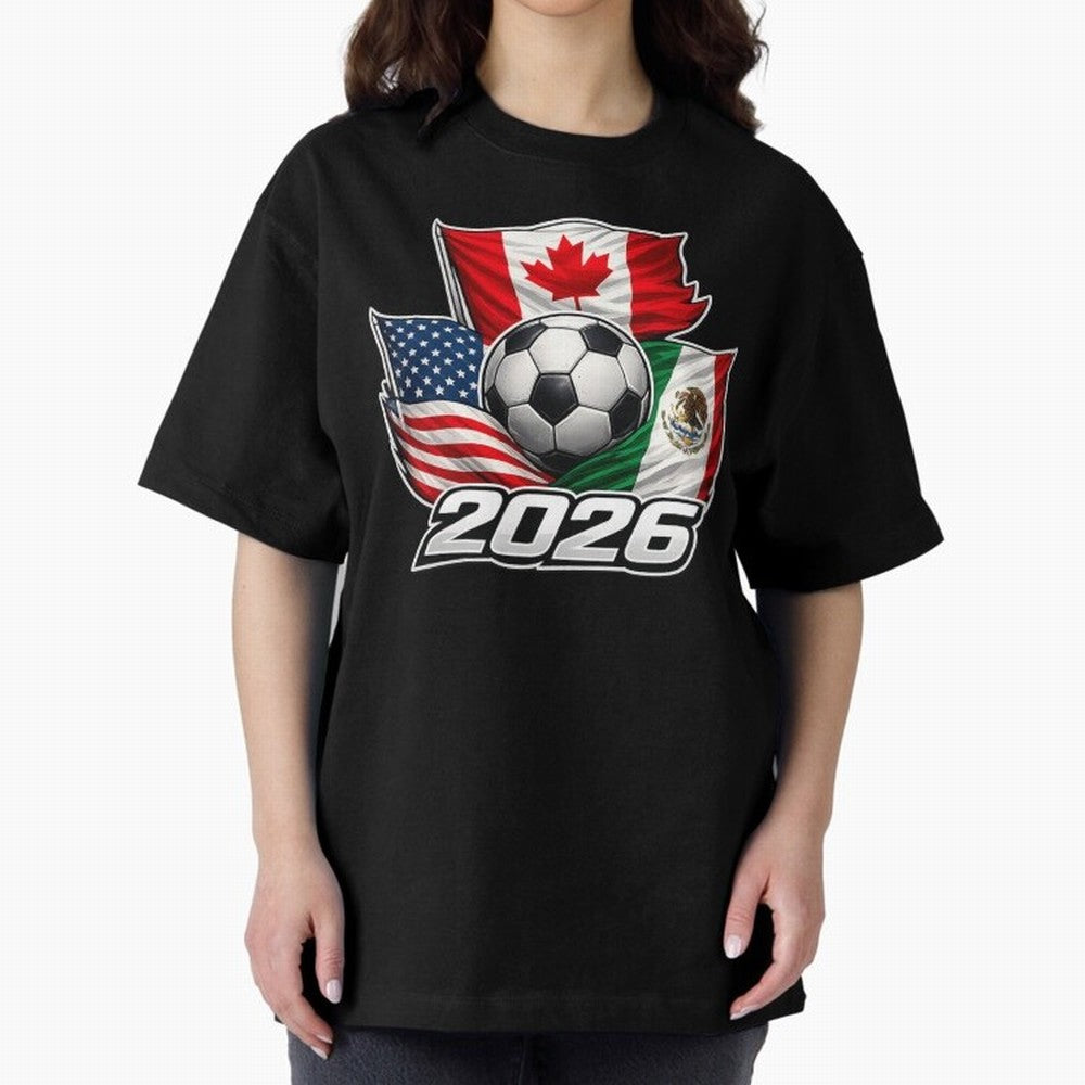 Soccer 2026 USA Canada Mexico ¨C World Football Flags Classic T-Shirt Cheer through Every Moment of FIFA World Cup 2026 Spirit, Made for England, France and Netherlands, CR7 and Messi, Football Festival Excitement, Trophy Ambitions, Country