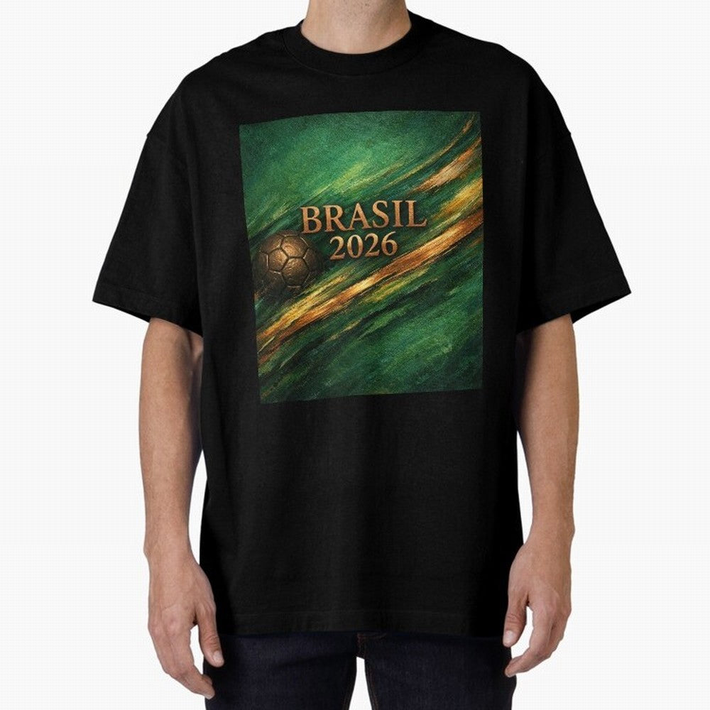 Brasil 2026 Soccer Theme Dark Green Classic T-Shirt Celebrate Football Heritage in the FIFA World Cup 2026 Journey through Messi, CR7 and Mbappe Highlights, Portugal, Spain and Germany Pride, Global Supporter Spirit, Legendary Goals, National