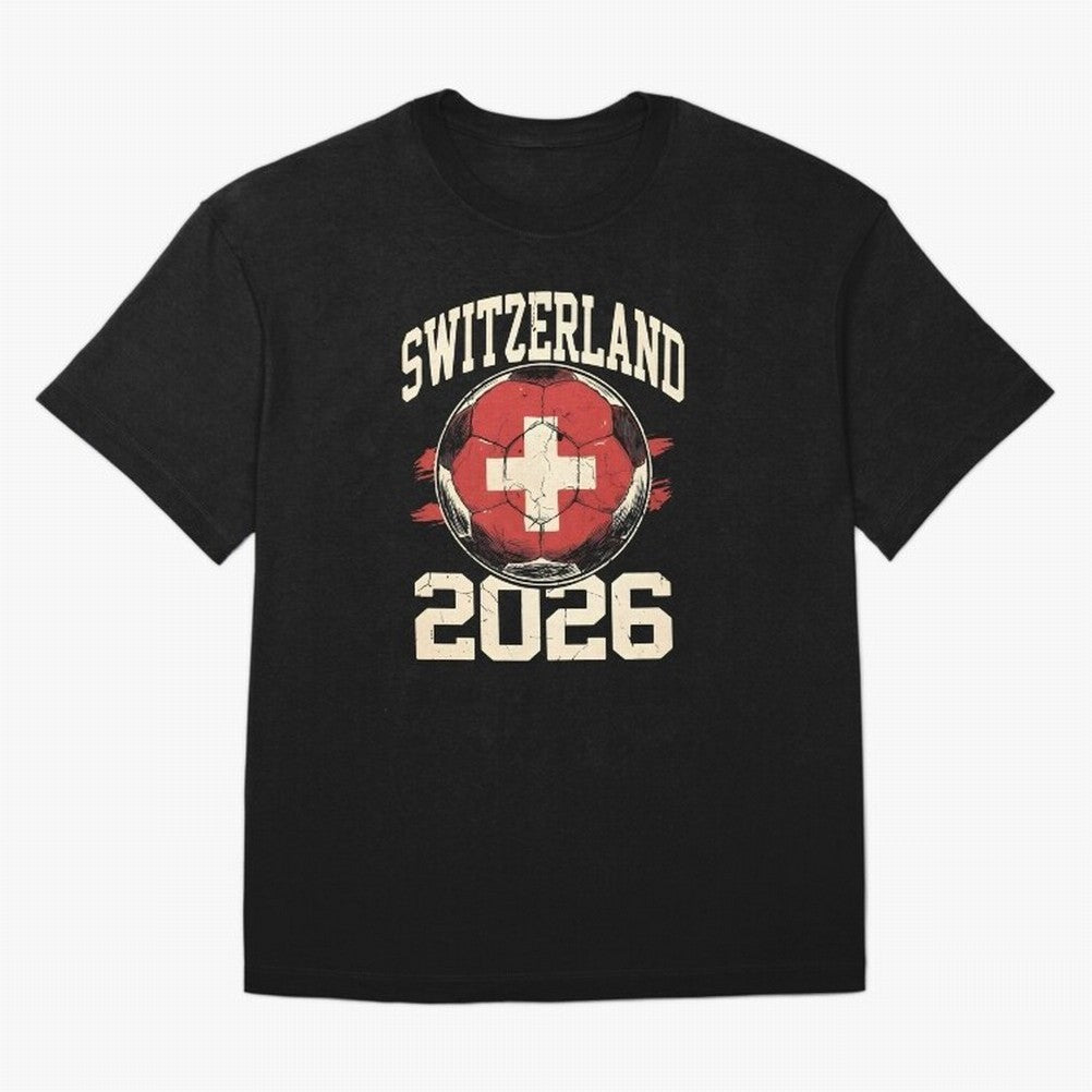 Switzerland 2026 World Cup Classic T-Shirt Feel the Heartbeat of FIFA World Cup 2026 USA Canada Mexico Celebrating Messi, Neymar and Mbappe, Portugal Energy, Fan Favorite Moments, National Team Passion, Big Match Drama and Soccer History; Built for