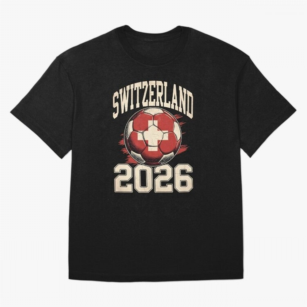 Switzerland 2026 World Cup Classic T-Shirt Celebrate Fan Culture around FIFA World Cup 2026 Group Stage for Fans of Mbappe and Portugal, Spain and Germany, Bringing Tournament Hype, Historic Matchups, Family Viewing Parties and Global Sports Pride;
