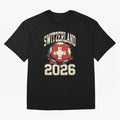 Switzerland 2026 World Cup Classic T-Shirt Celebrate Fan Culture around FIFA World Cup 2026 Group Stage for Fans of Mbappe and Portugal, Spain and Germany, Bringing Tournament Hype, Historic Matchups, Family Viewing Parties and Global Sports Pride;