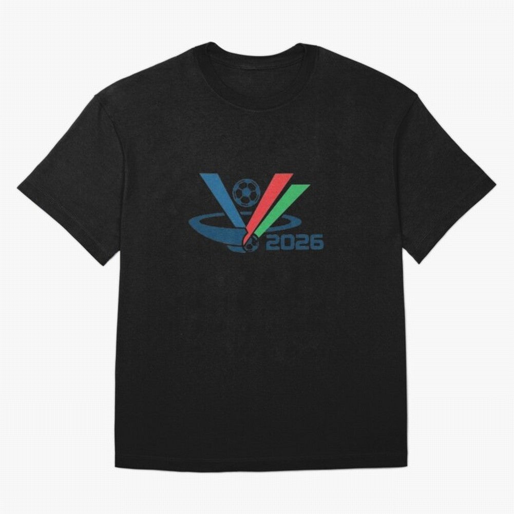 Minimalist FIFA 2026 V-Logo Design Classic T-Shirt Stand Proud for FIFA World Cup 2026 Spirit, Built around Netherlands, Mbappe, Sports Nostalgia, International Competition, Famous Players and Unforgettable Victories; Great for Watch Parties,