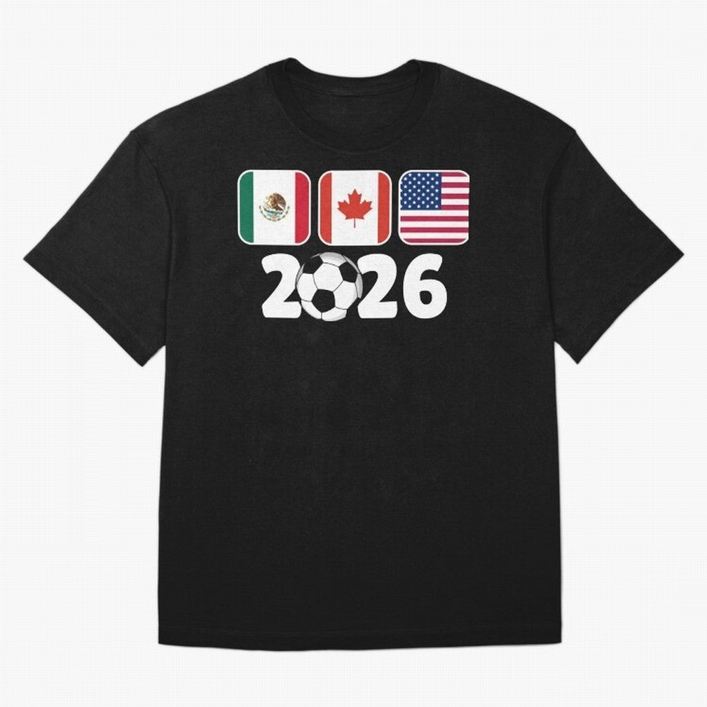 2026 World Cup North America Emblem Retro Classic T-Shirt Live the Energy of FIFA World Cup 2026 Group Stage Filled with Cristiano Ronaldo, Haaland and CR7, Argentina Energy, Worldwide Fan Energy, Dramatic Goals, Stadium Lights and Championship