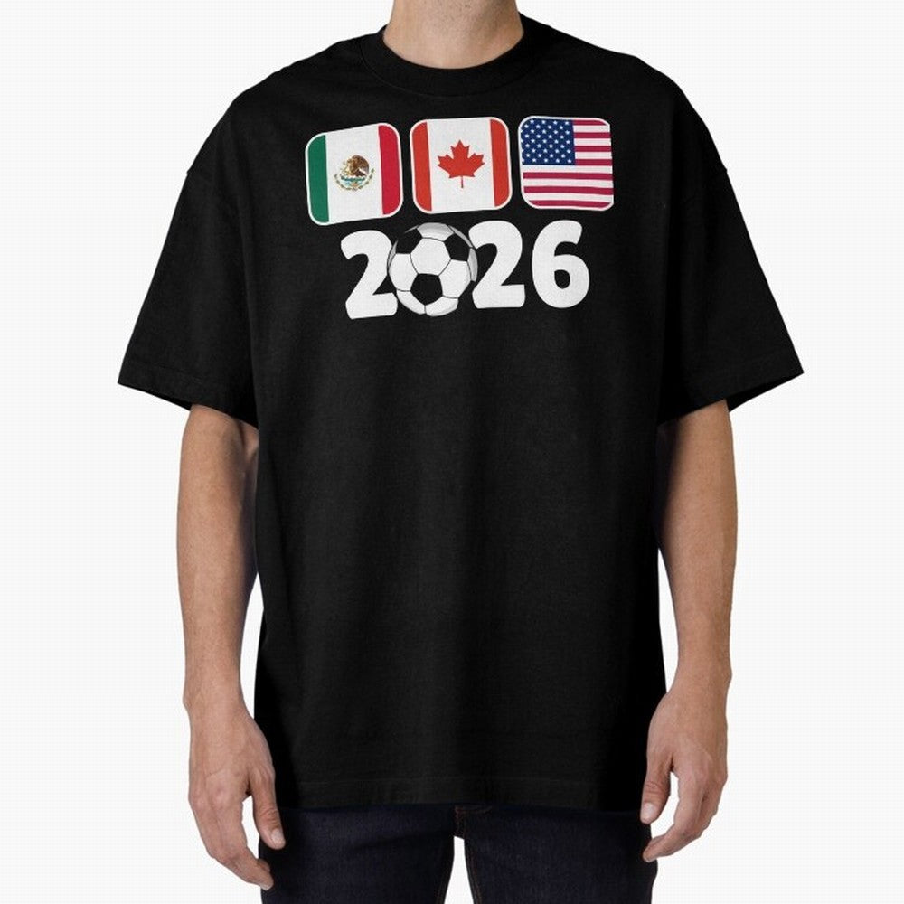 2026 World Cup North America Emblem Retro Classic T-Shirt Live the Energy of FIFA World Cup 2026 Group Stage Filled with Cristiano Ronaldo, Haaland and CR7, Argentina Energy, Worldwide Fan Energy, Dramatic Goals, Stadium Lights and Championship