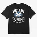 We¡¯ll Be Coming 26 International Football Supporters Tee Classic T-Shirt Carry the Colors and Pride of Global Football Passion for FIFA World Cup 2026 Group Stage, Driven by Haaland and Mbappe, Brazil, Football Festival Excitement, Trophy