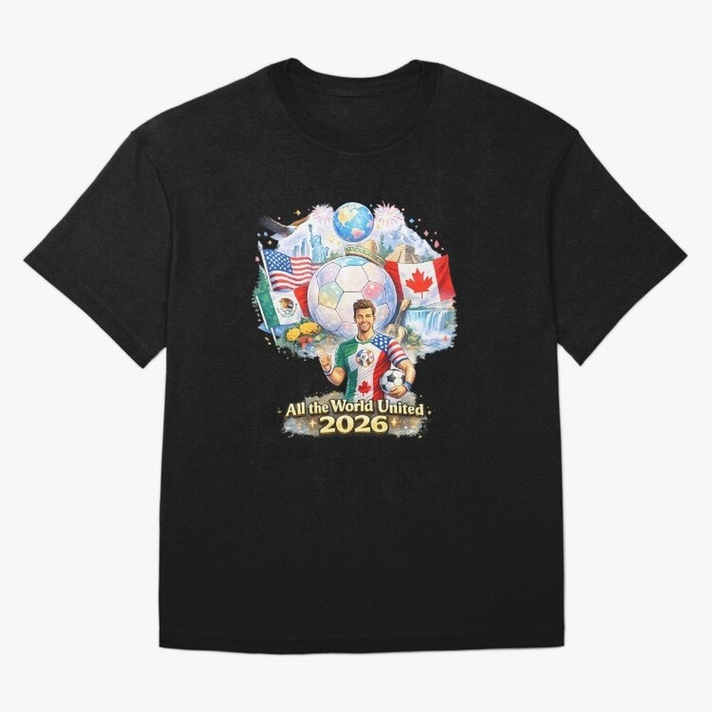All The World United 2026 Football Classic T-Shirt Celebrate Fan Culture around Global Football Passion for FIFA World Cup 2026, Made for Haaland and Mbappe, Netherlands, Supporter Pride, Iconic Celebrations, Legendary Names and Global Match Day