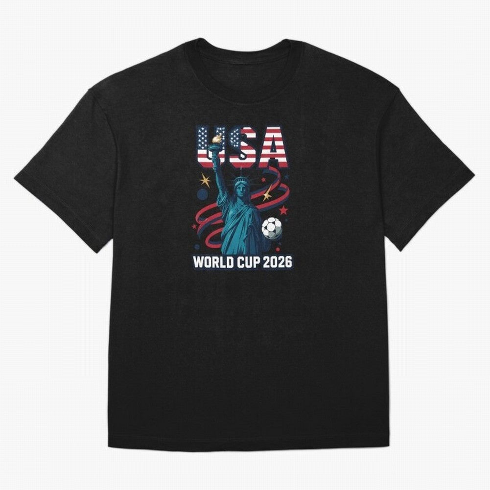 Official USA World Cup 2026 Merchandise Classic T-Shirt Feel the Roar of Match Day Hype around FIFA World Cup 2026, Messi, CR7 and Mbappe, Spain, Worldwide Fan Energy, Dramatic Goals, Stadium Lights and Championship Celebrations; Perfect for
