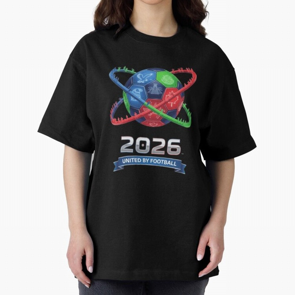 United by Football 2026 Global Connectivity Logo Classic T-Shirt Bring Legendary Rivalry Energy to FIFA World Cup 2026 USA Canada Mexico Featuring CR7 and Messi, England and Germany Energy, Goal Celebration Energy, Supporter Heritage, Football
