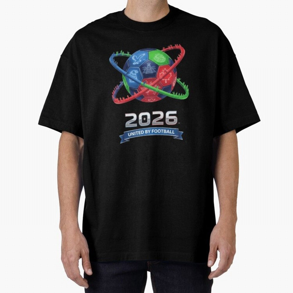 United by Football 2026 Global Connectivity Logo Classic T-Shirt Bring Legendary Rivalry Energy to FIFA World Cup 2026 USA Canada Mexico Featuring CR7 and Messi, England and Germany Energy, Goal Celebration Energy, Supporter Heritage, Football