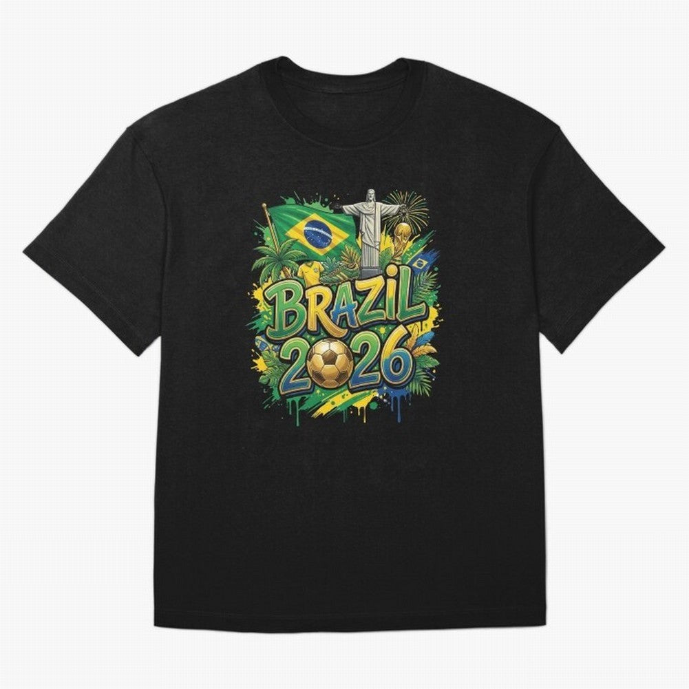 Brazil World Cup 2026 Football Legacy Classic T-Shirt Follow the Final Road of the FIFA World Cup 2026 USA Canada Mexico Journey through Messi, Neymar and Mbappe Highlights, Portugal Pride, Football History, Final Match Energy, Crowd Noise and Once