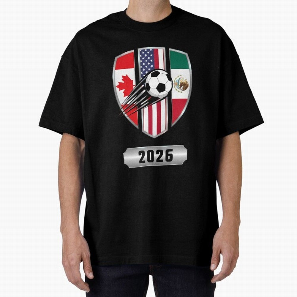 North United America Shield 2026 Cup Classic T-Shirt Celebrate Global Passion for the FIFA World Cup 2026 Group Stage Journey through CR7 and Messi Highlights, France and Portugal Pride, Supporter Pride, Iconic Celebrations, Legendary Names and