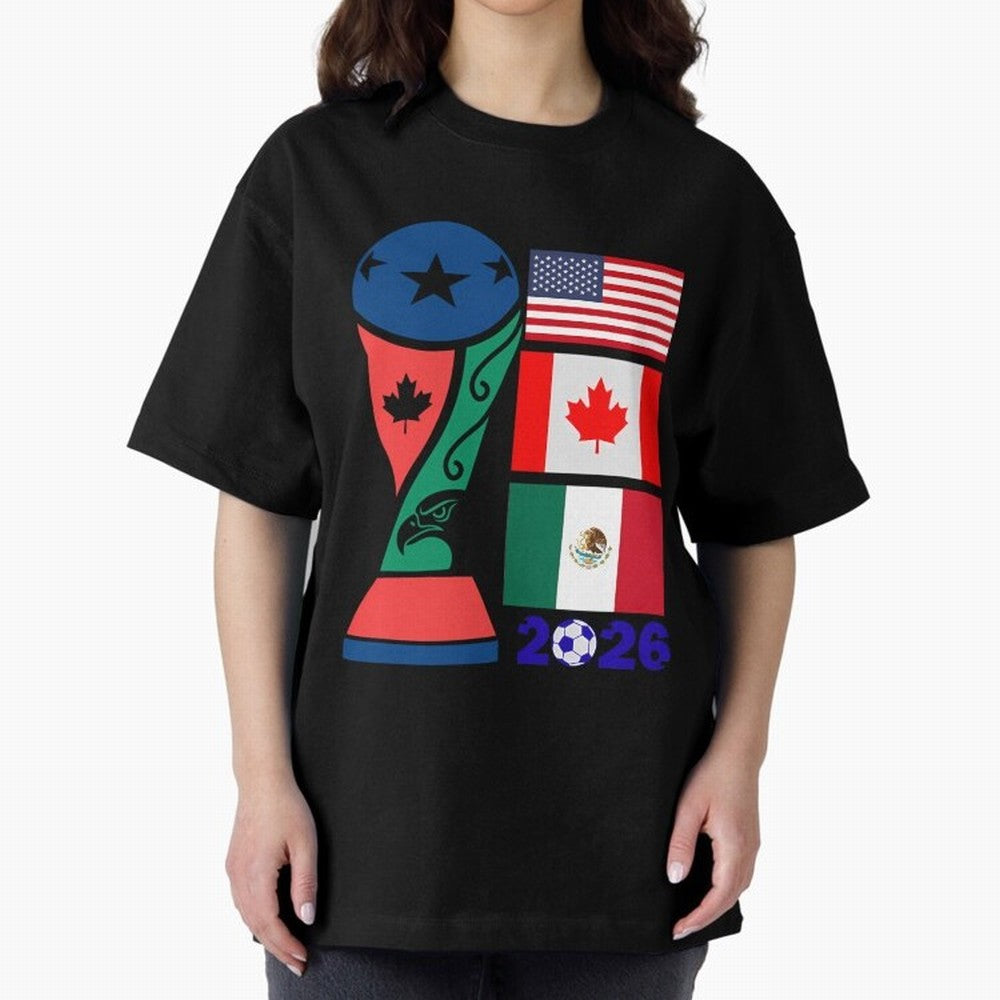 North America Football Unity 2026 Classic T-Shirt Support FIFA World Cup 2026 USA Canada Mexico Filled with Cristiano Ronaldo, Haaland and CR7, Spain and Netherlands Energy, Soccer Culture, Superstar Moments, National Team Dreams and Competitive