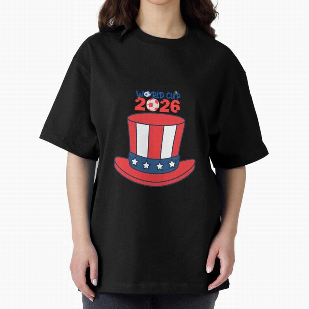 Patriotic Soccer Hat Design for FIFA World Cup 2026 Celebration Classic T-Shirt Keep the Match Day Mood of Match Day Hype around FIFA World Cup 2026, Messi, Argentina, France and Brazil, Goal Celebration Energy, Supporter Heritage, Football Icons