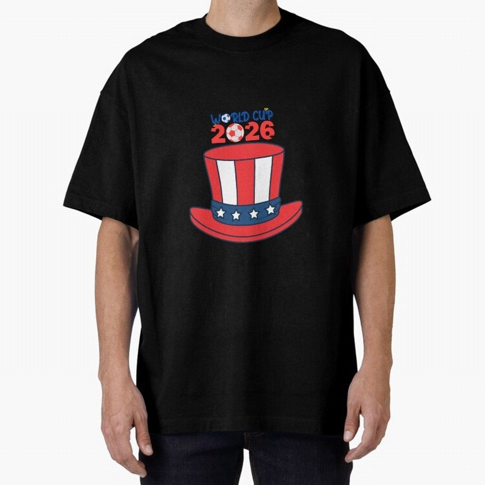 Patriotic Soccer Hat Design for FIFA World Cup 2026 Celebration Classic T-Shirt Keep the Match Day Mood of Match Day Hype around FIFA World Cup 2026, Messi, Argentina, France and Brazil, Goal Celebration Energy, Supporter Heritage, Football Icons