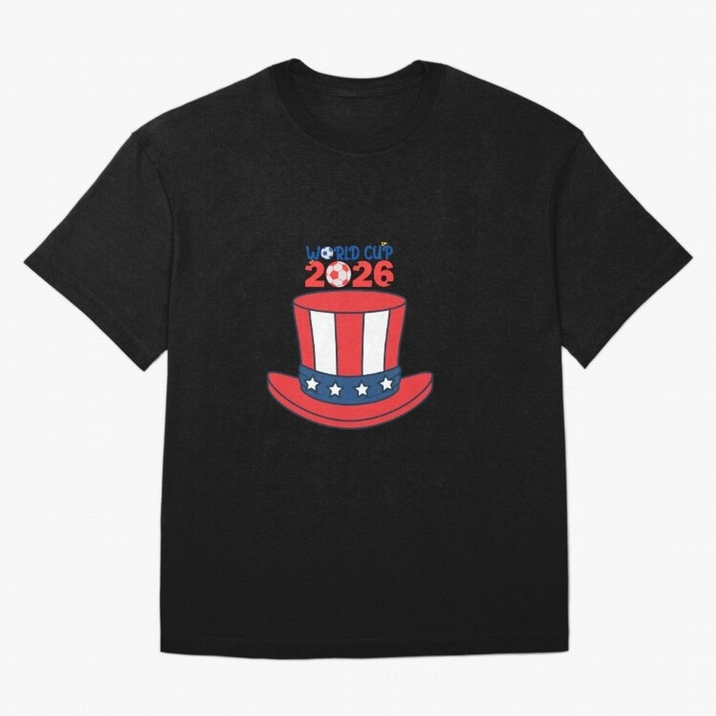 Patriotic Soccer Hat Design for FIFA World Cup 2026 Celebration Classic T-Shirt Keep the Match Day Mood of Match Day Hype around FIFA World Cup 2026, Messi, Argentina, France and Brazil, Goal Celebration Energy, Supporter Heritage, Football Icons