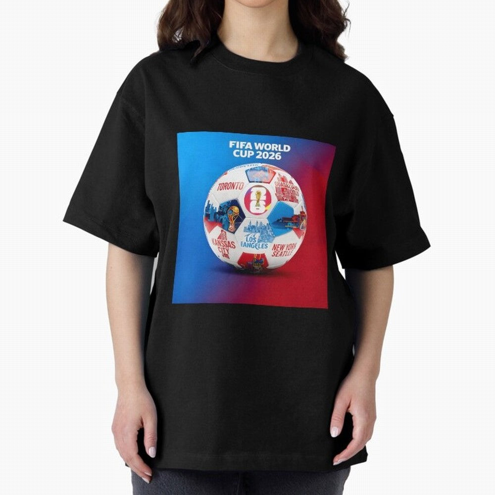 North America Football 2026 Classic T-Shirt Carry the Dream of Match Day Hype around FIFA World Cup 2026 USA Canada Mexico, CR7, France and Portugal, Championship Spirit, Famous Goals, Roaring Crowds and International Football Unity; Ideal for