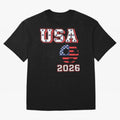 Vintage USA World Cup, Fifa World Cup 2026 Classic T-Shirt Back the Journey through Match Day Hype around FIFA World Cup 2026 Group Stage, Cristiano Ronaldo, Haaland and CR7, Netherlands, Retro Football Energy, Iconic Rivalries, Trophy Chase Drama