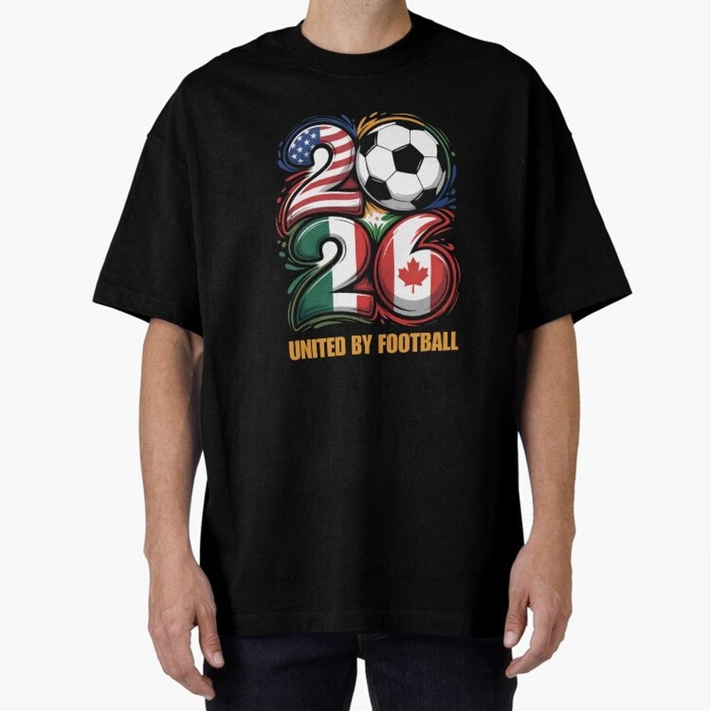 United by Football Soccer Fan Gear 2026 Classic T-Shirt Join Supporters Worldwide for Match Day Hype around FIFA World Cup 2026 USA Canada Mexico, Haaland and Mbappe, France, Sports Nostalgia, International Competition, Famous Players and