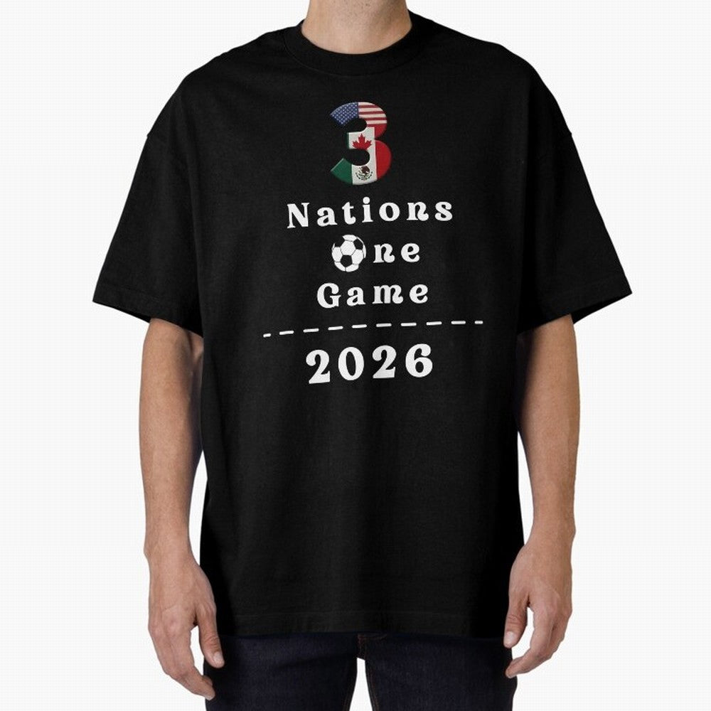 World Cup 2026 Host Nations Classic T-Shirt Embrace FIFA World Cup 2026 USA Canada Mexico Filled with Neymar, France and Portugal Energy, Vintage Soccer Flavor, Modern Football Stars, National Flags and Final Night Emotion; Ideal for Fans Who