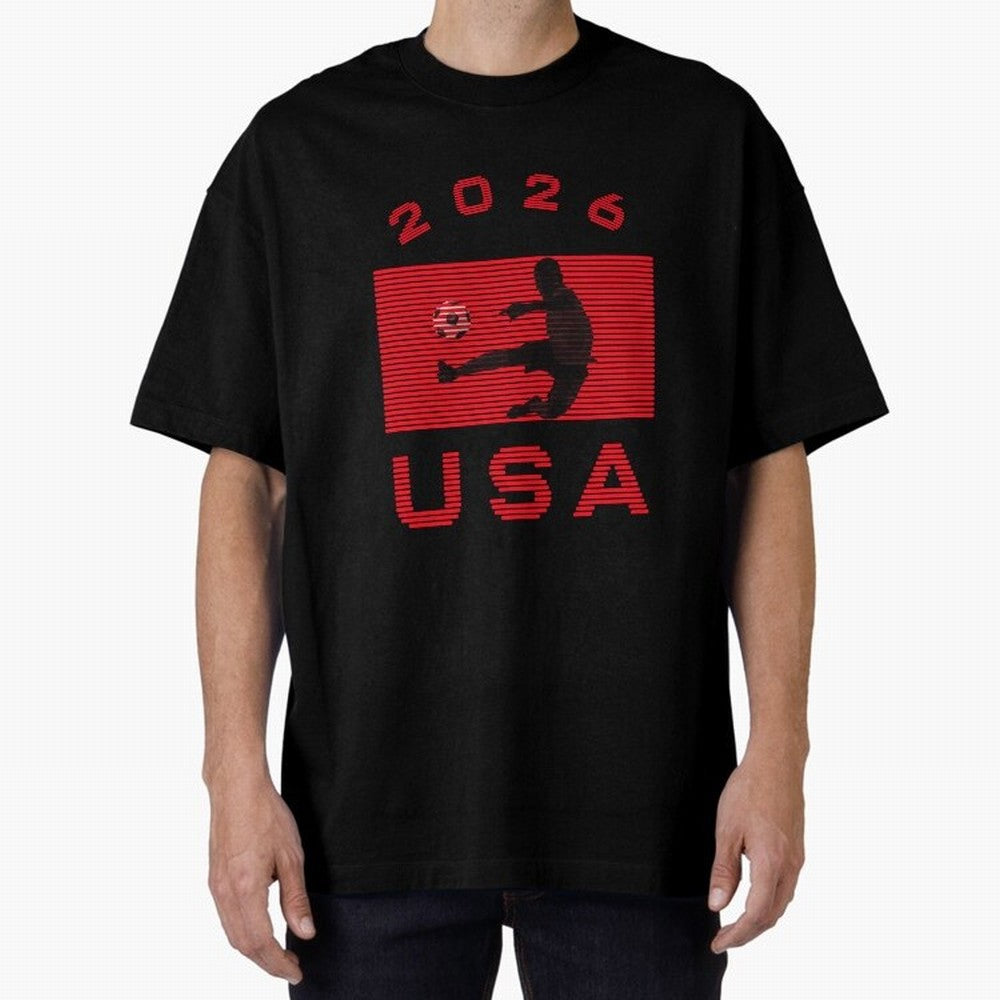 USA Soccer 2026 Player Silhouette Athletic Design Classic T-Shirt Live for the Drama of FIFA World Cup 2026 Built around Messi, Neymar and Mbappe, Brazil Energy, Football Passion, Legendary Performances, Festival Vibes and Supporter Community;